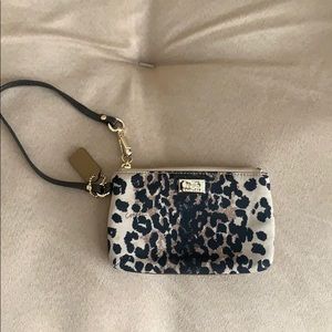 Coach Cheetah Print Wristlet